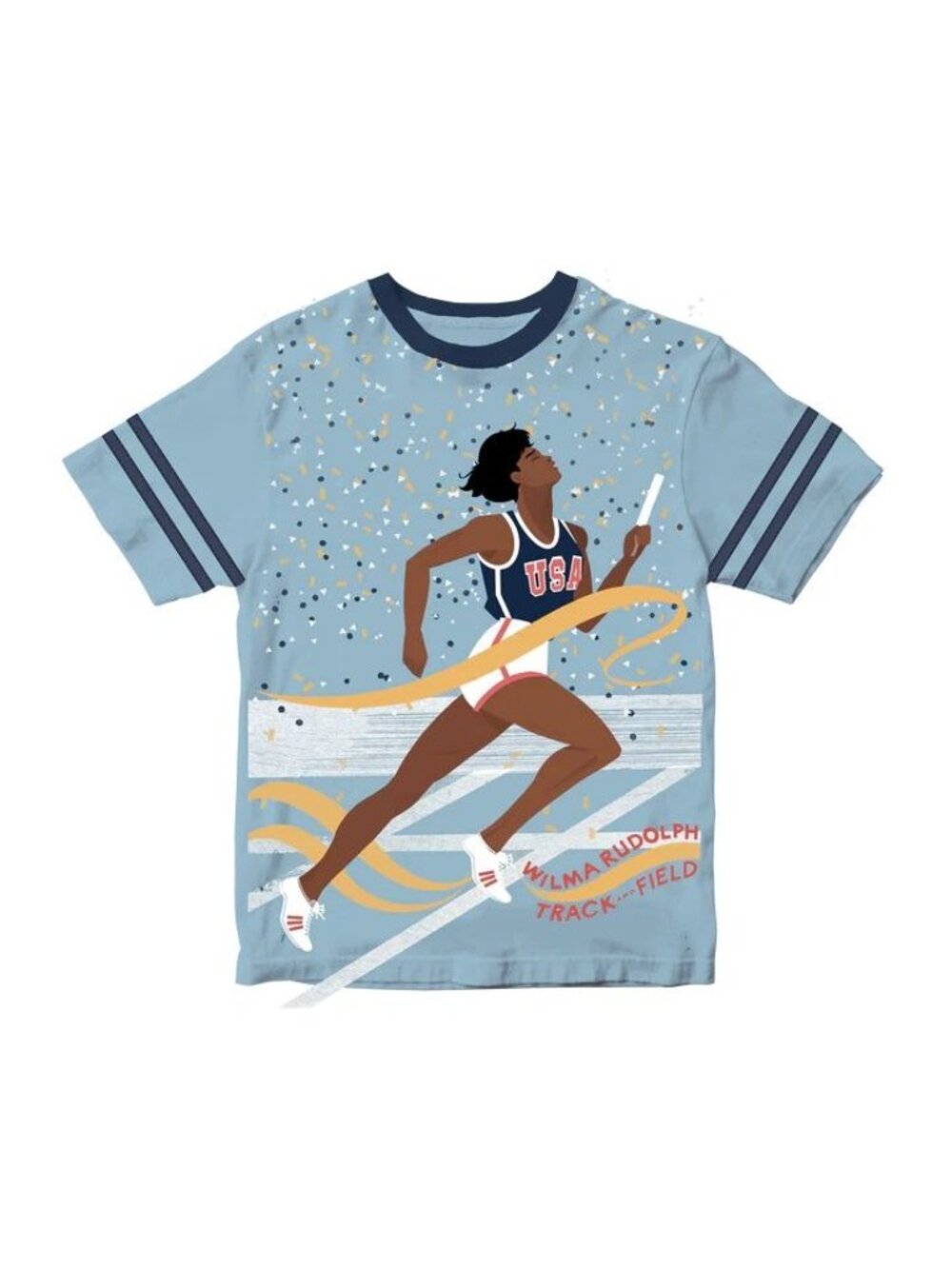 Piccolina Trailblazer Tee: Wilma Rudolph Track & Field, Size 6